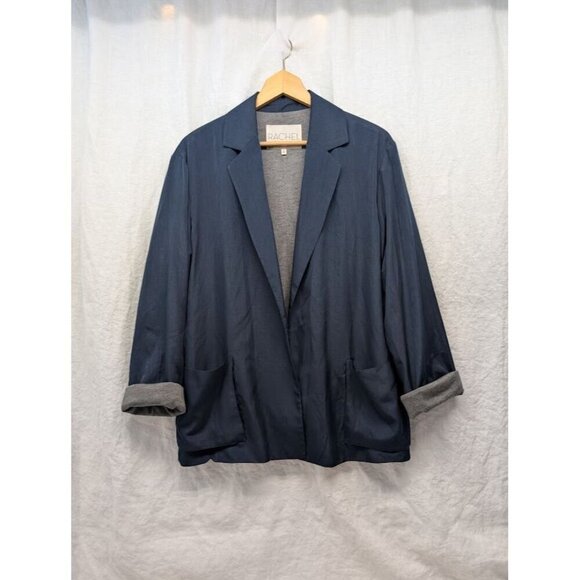 RACHEL Rachel Roy Jackets & Blazers - Rachel Roy women's size 10 Navy Blue blazer, soft silky, casual, comfort